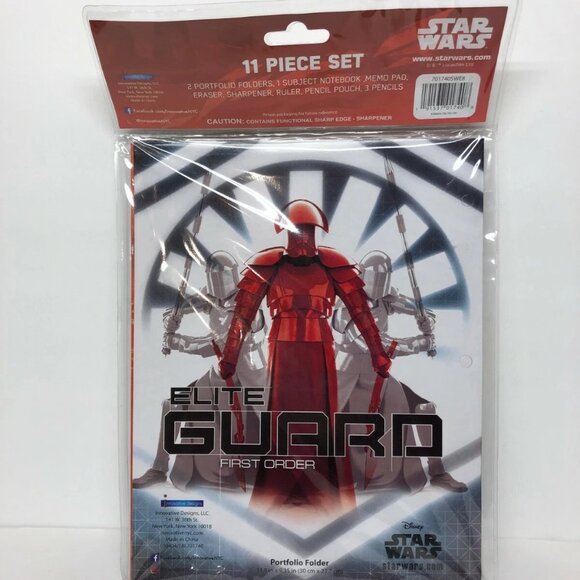 Star Wars Stationery 11 Piece Set - Pencils, Ruler, Eraser, Notebook, Memo Pad - Picture 2 of 5